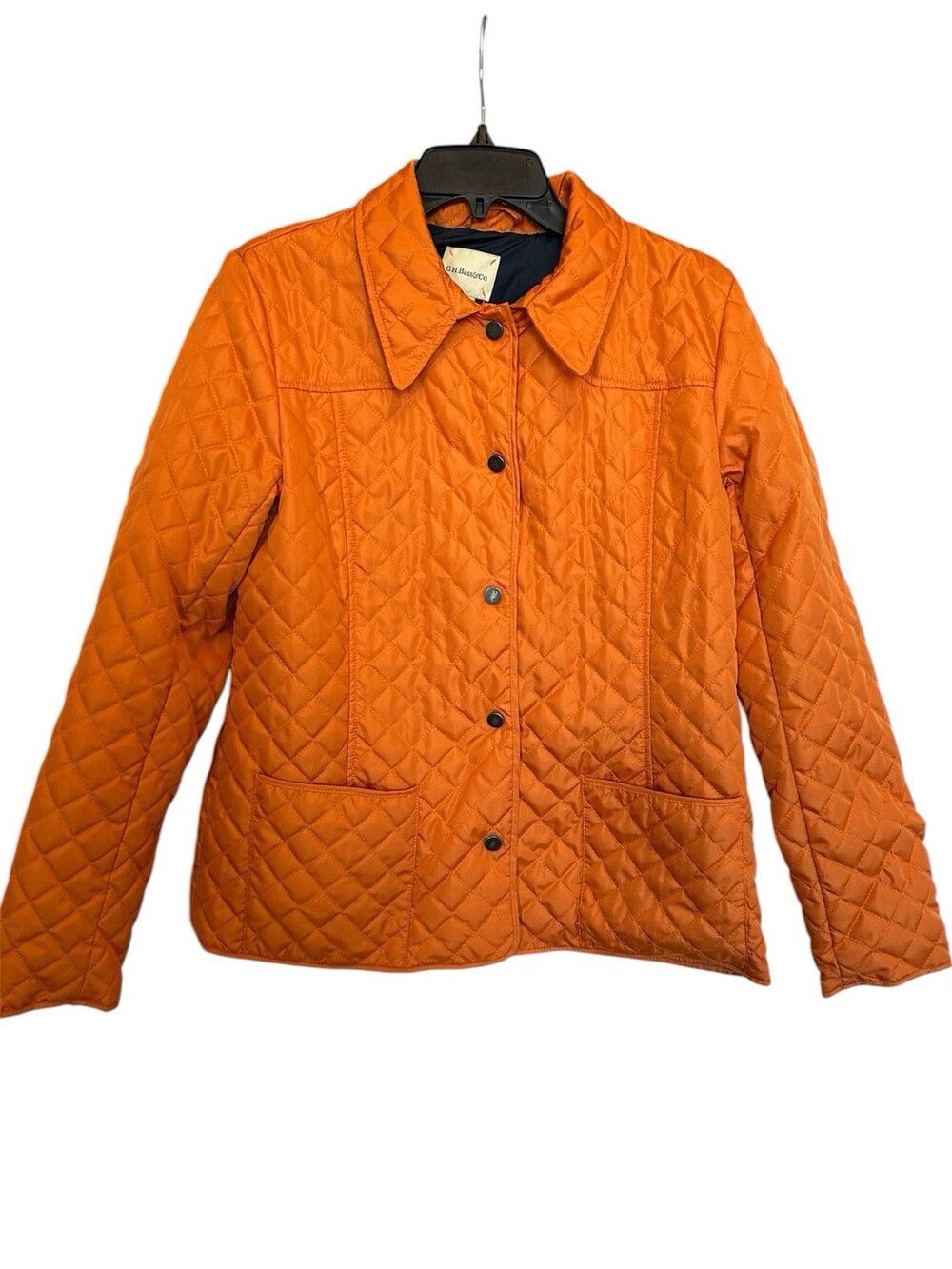 G.H Bass Co. Women's Pumpkin Orange Quilted Light Barn Jacket Size M